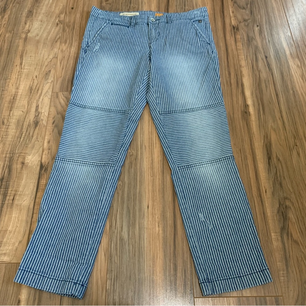 Anthro | Pilcro and the Letterpress striped hyphen jeans size 28P - Picture 3 of 6